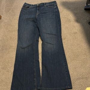 Dark Wash High Rise Boot Cut Jeans